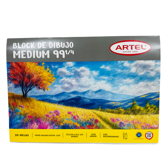 Block De Dibujo Artel 99 1/4 Medium 20 Hojas