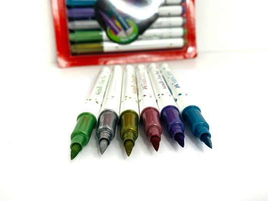 Marcadores Metálicos Metallic punta de Pincel Faber-Castell