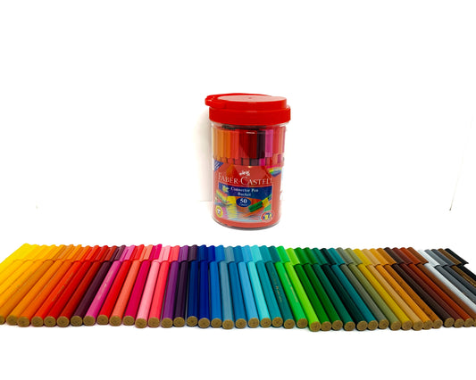 Set Súper Balde Connector 50 Colores Faber-Castell