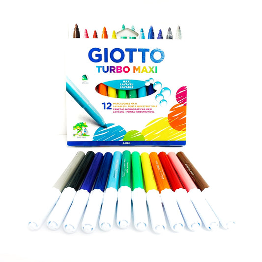 Marcadores Giotto Turbo Maxi 12 colores