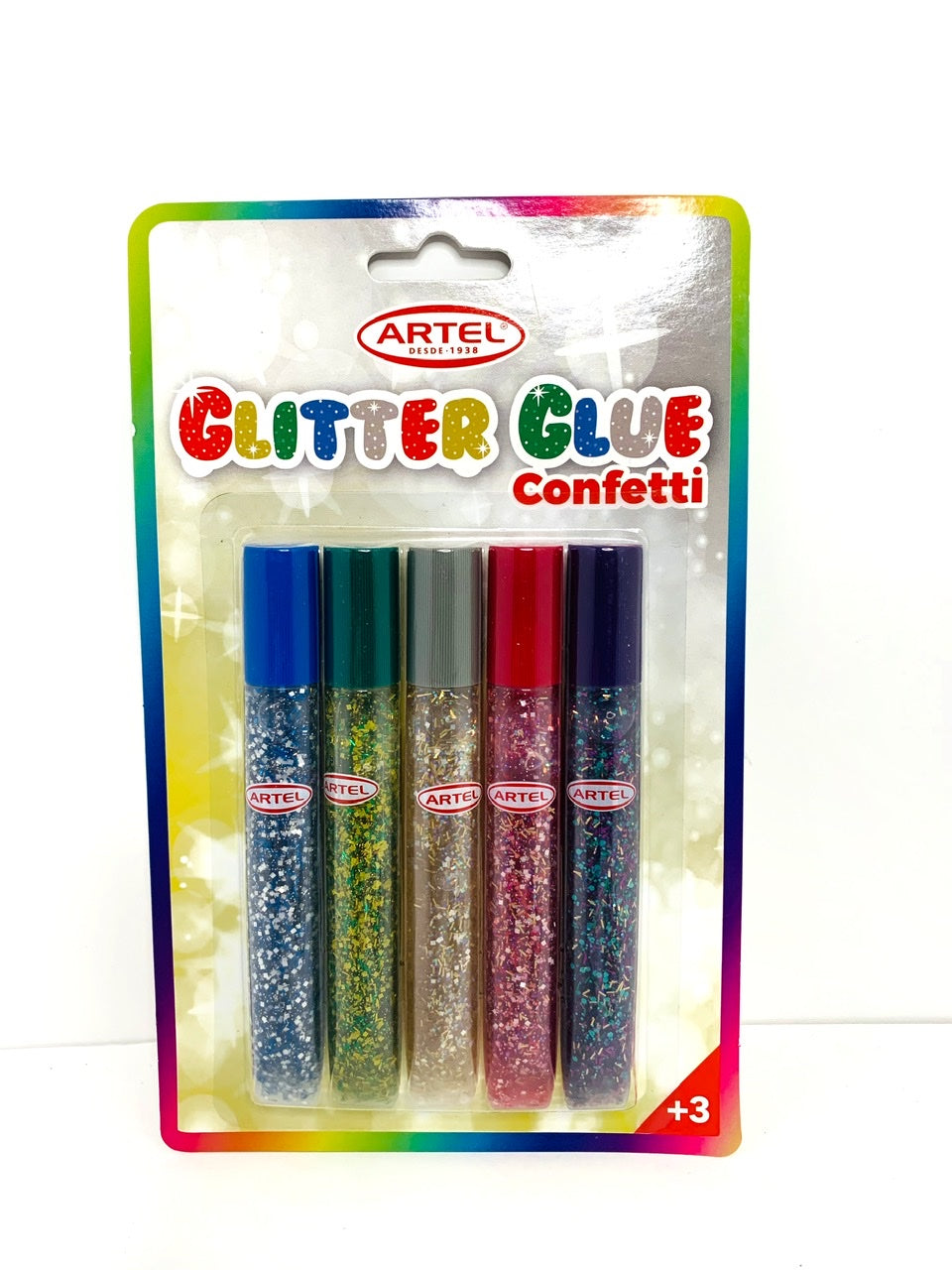 Glitter Glue 3D Confetti 5 colores Artel