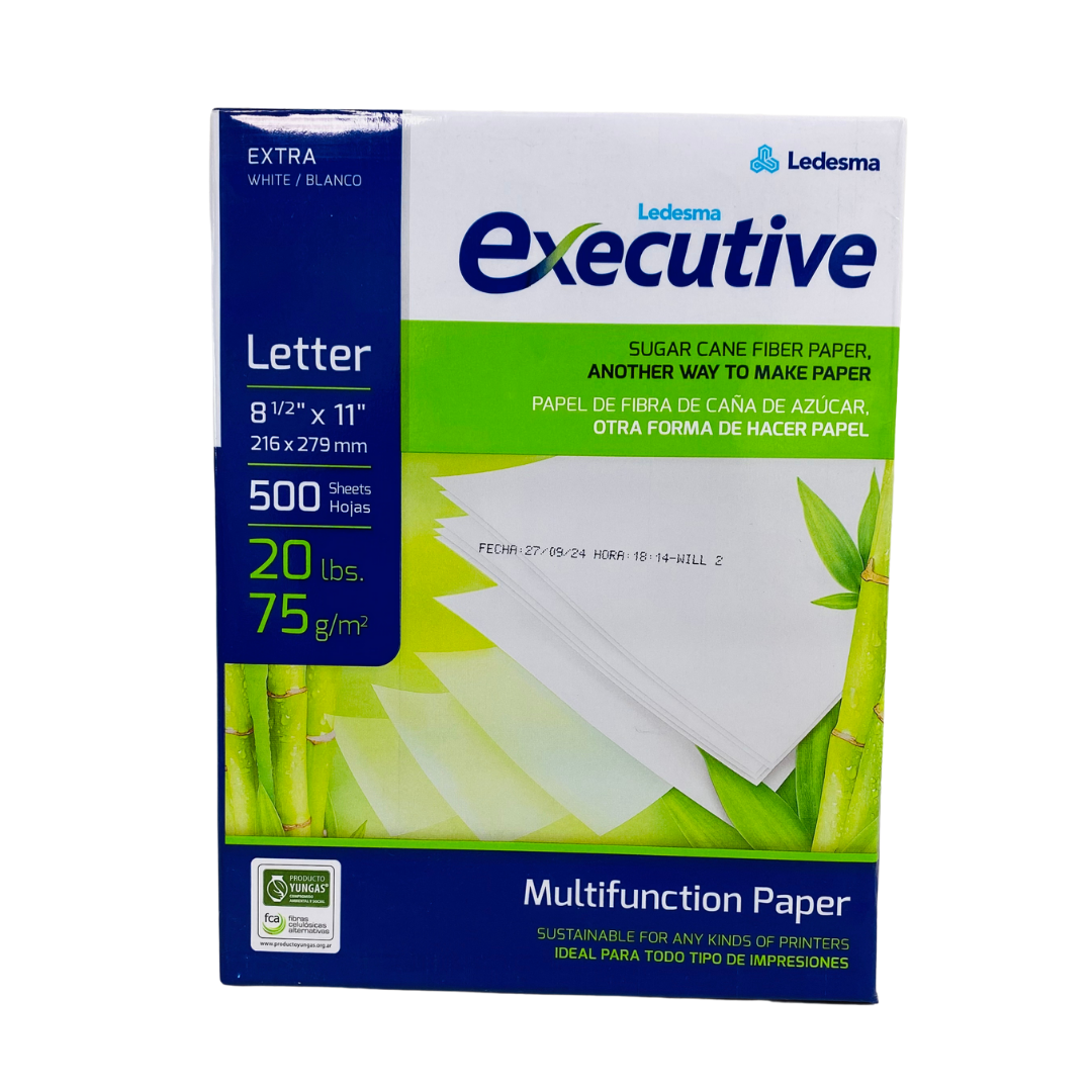 Papel Fotocopia Executive Carta 75 G 500 Hojas