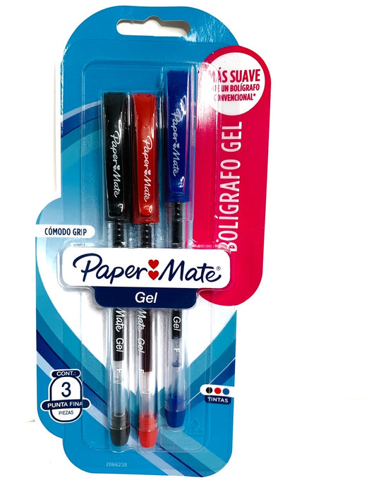 Bolígrafo Gel Paper Mate x3